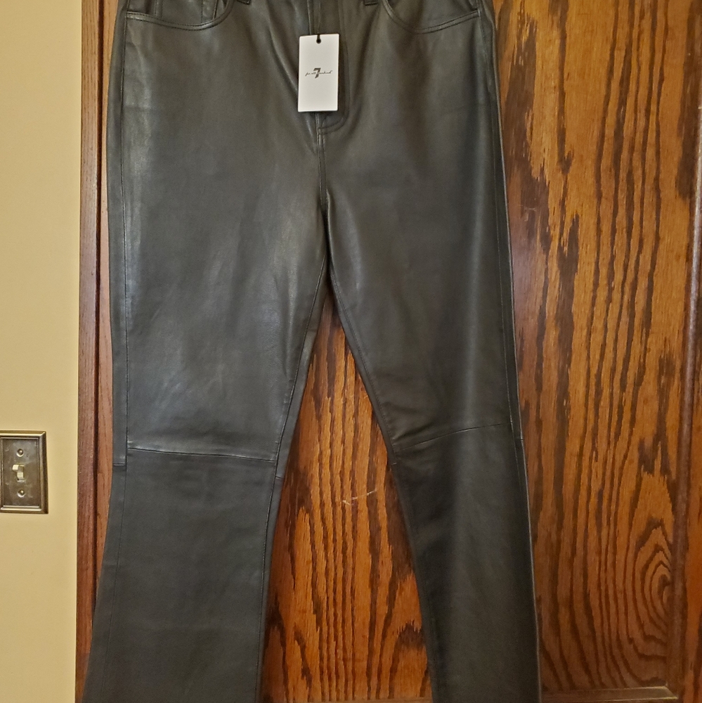 Leather jeans 7 For All Mankind